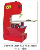 MD3718 Zhexin Grade Industriel 180 #   Lame de scie à ruban diamantée au laser 37" x 1/8" en acier inoxydable pressé à chaud, revêtement diamanté 360 Melt, OEM