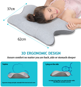 Oreiller de Massage écologique en forme de papillon, 1 pièce, pour lit d'allaitement, soutien de la tête, Anti-ronflement, en mousse à mémoire cervicale - Product Image 2