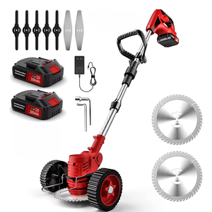 Tondeuse à gazon électrique 21V à pousser, outils au lithium, débroussailleuse avec <span class=keywords><strong>roues</strong></span> - Product Image 3