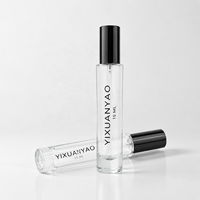 Flacon de parfum en verre rechargeable de 15 ml, mini flacon vaporisateur de voyage, logo personnalisé, Botella De Perfume