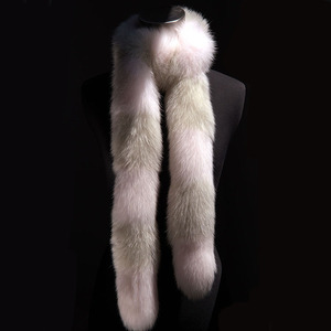 Écharpe en fourrure de renard véritable <span class=keywords><strong>IRELIA</strong></span> HS3214 pour femme, col long, vente en gros, collection hiver - Product Image 1