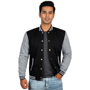 Chaqueta Varsity Corta de Lana 100% Transpirable, Diseño Personalizado 2025, Cierre Personalizado - Product Image 1