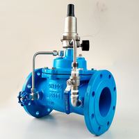 Vanne de régulation/réductrice de pression en fonte ductile 8 pouces 500x, vanne de contrôle hydraulique pour eau DN200, personnalisable
