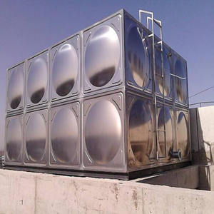 Réservoir d'eau rectangulaire en acier inoxydable de 10 000 gallons, réservoir d'eau réglable, tour d'eau - Product Image 5