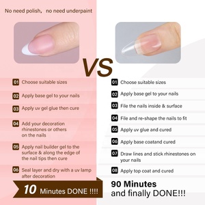 240 <span class=keywords><strong>Uñas</strong></span> Postizas Realistas con Logotipo Personalizado al por Mayor, <span class=keywords><strong>Uñas</strong></span> Postizas Cortas Cuadradas <span class=keywords><strong>Decoradas</strong></span> con Punta Francesa Blanca - Product Image 6