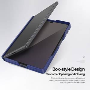 เคสโทรศัพท์แบบแม่เหล็กบางเฉียบรุ่นใหม่สำหรับ Samsung Z Fold8, เคสหนังแบบพับได้ปกป้องเต็มหน้าจอ - Product Image 2