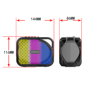 Mini Xách Tay Âm Thanh Tích Hợp Microphone Bt Loa Ngoài Trời Loa Di Động Máy Karaoke Với Microphone - Product Image 4