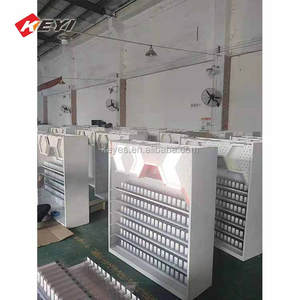 Espositore Moderno a 6 Ripiani in Metallo con Spintori in Acrilico, Mobile <span class=keywords><strong>per</strong></span> Negozi di <span class=keywords><strong>Tabacchi</strong></span>, <span class=keywords><strong>Arredamento</strong></span> <span class=keywords><strong>per</strong></span> Esposizione Sigarette - Product Image 5