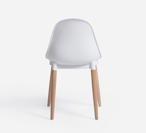 ビーチウッドレッグダイニングチェアPP素材屋内レストランとホームオフィス家具バーと生息地オフィス用 - Product Image 2