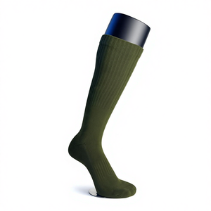 Chaussettes <span class=keywords><strong>de</strong></span> travail kaki en gros pour hommes, chaussettes <span class=keywords><strong>de</strong></span> travail épaisses et rembourrées vert olive pour bottes à embout d'acier, randonnée et activités <span class=keywords><strong>de</strong></span> plein air - Product Image 2