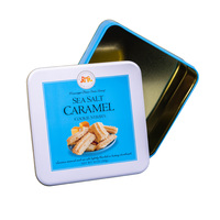 Boîte en fer blanc carrée personnalisée de qualité alimentaire pour biscuits, bonbons, pâtisseries, gâteaux et bougies – Vente en gros
