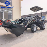 Tracteur haute performance 4 roues motrices 80 CV CE EPA Euro 5 pour travaux de jardinage, travaux de construction, aménagement paysager, tracteur diesel hydraulique