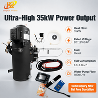 Chauffe-eau de stationnement 12V 24V 35KW pour moteur diesel, avec télécommande 4G GSM via application, pour camions, bus, camping-cars - Vente en gros