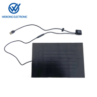 Commutateur de contrôle de température USB 5V avec motif de bouton de coussin chauffant pour la domotique-Coussin de dos d'oreiller chauffant