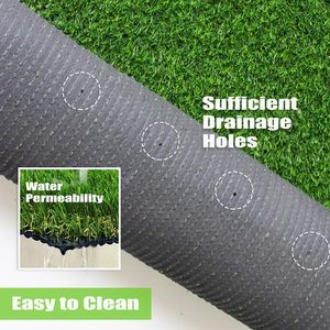 Tapis d'entraînement pour chien <span class=keywords><strong>en</strong></span> <span class=keywords><strong>gazon</strong></span> artificiel, hauteur de poils 18 mm, trous de drainage, facile à nettoyer, faible <span class=keywords><strong>entretien</strong></span>, 3FT X 5FT (2160) - Product Image 2