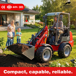 Factory Sale High Efficiency with Quick Hitch <b>Small</b> Front End Articulated Mini Wheel 2.5t Easy to Operate - Product Image 1