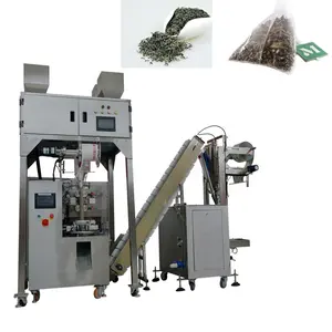 Best-sold Tea Sachet Packaging Equipment Triangle Pyramids Tea Bag With Tag And String Packing Machine For Sale