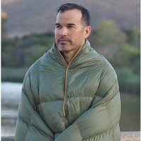 Couverture multifonctionnelle portable d'extérieur en duvet, châle de camping, couette 1-1,5 kg, toutes saisons, pour avion et voiture