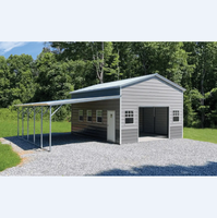 Abri de voiture rétractable portable 24x40x12FT avec toit solaire, carport en acier léger de qualité supérieure
