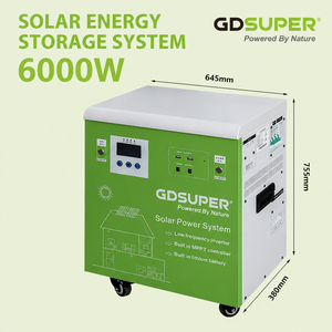 Système de stockage d'énergie mobile haute puissance pour maison avec contrôleur onduleur solaire MPPT tout-en-un, station d'alimentation de secours portable - Product Image 6