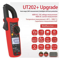 Uni-t UT200A Meteran Klem Digital 2000 Counts 28mm Jaw 600V AC/DC Multimeter LCD Backlight Voltmeter Ohmmeter 2A Diode Tester