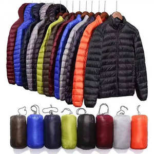 Piumino da uomo leggero e impermeabile di alta qualità con cappuccio caldo piumino da esterno con Logo personalizzato Bomber invernale - Product Image 6