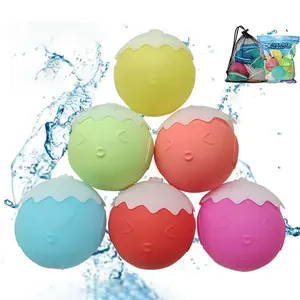 Custom Printed Self Sealing Quick Fill Water Balloons Water Bomb Reusable Water Balloons For Kids