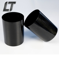 Casing Serat Karbon 12K Plain Weave Mandrel Wound untuk Rangka Drone UAV 0.5mm 1mm 1.5mm Ketebalan Dinding, Pasokan Pabrik