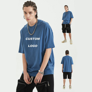 T-shirt à manches courtes en coton 100% 180g, coupe ample et décontractée, style streetwear, impression personnalisée, sérigraphie - Product Image 2