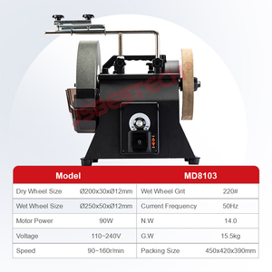 Macchina per affilare i coltelli raffreddati <span class=keywords><strong>ad</strong></span> <span class=keywords><strong>acqua</strong></span> con velocità variabile per il commercio all'ingrosso - Product Image 2
