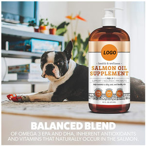 Nourriture liquide pour animaux de compagnie avec de l'huile de poisson de saumon sauvage d'Alaska et des oméga 3 et 6 pour chien et chat pour soutenir le pelage de la peau et les allergies - Product Image 6