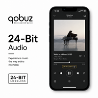 Abonnement Qobuz Premier Studio d'un an, service de streaming haute résolution, compte MAC, lecteur de musique mondial