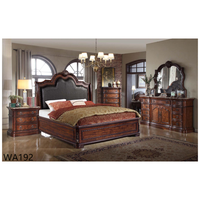 Goodwin Prix d'usine Mobilier de chambre en bois de bonne qualité Commode Table Chambre à coucher Lit King Size WA192