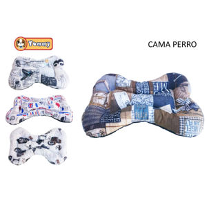 Coussin pour chien Yommy en forme d'os 90x70cm, lit doux pour animaux de compagnie - Product Image 3