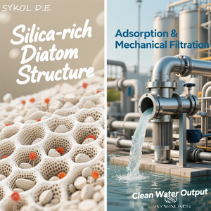 SYKOL <span class=keywords><strong>Terre</strong></span> <span class=keywords><strong>de</strong></span> diatomées <span class=keywords><strong>de</strong></span> haute pureté pour la purification et le traitement <span class=keywords><strong>de</strong></span> l'eau pH 6.8-9.1 - Product Image 3