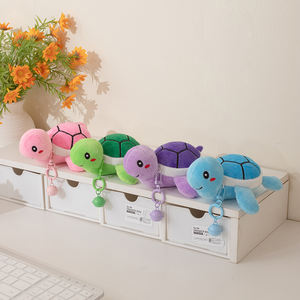 All'ingrosso Super morbido carino piccola tartaruga peluche giocattoli <span class=keywords><strong>colorati</strong></span> tartaruga zaino ciondolo portachiavi - Product Image 5