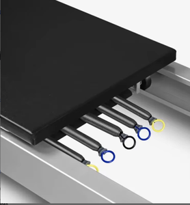 Cama de Pilates Reformer Equilibrada, Silla, Equipo de Entrenamiento en Casa, Acero, <span class=keywords><strong>INIKO</strong></span> R001A, Blanco - Product Image 5