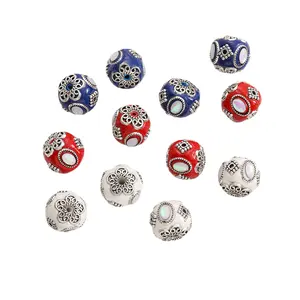 DIY Handmade Beaded Accessories Material Literary Retro High-end Ancient Silver Jewelry Nepal Beads