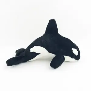 Orca brinquedos de pelúcia extra macios bonecos de animais marinhos realistas presentes para crianças