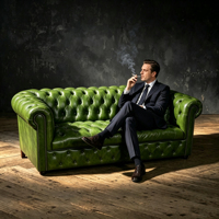 Canapé Chesterfield en cuir véritable italien de haute qualité, style rustique capitonné, couleur bronzée, 3 places, ensemble modulaire pour salon