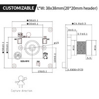 Module de caméra AI à reconnaissance intelligente sans clé USB 12MP imx377 4K grand angle série FF IMX