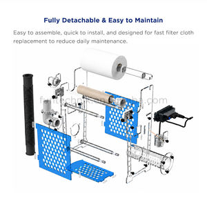 Bubble <span class=keywords><strong>Magus</strong></span> 2025 New Elite ARF-S/M/L Filtre à rouleaux automatique Aquarium Fish Tank Système de filtration de puisard en polaire automatique - Product Image 4