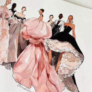 Robe décontractée et élégante pour <span class=keywords><strong>femme</strong></span>, de haute qualité, avec imprimé <span class=keywords><strong>esquisse</strong></span>, coupe ample, personnalisable, par un fabricant de vêtements OEM - Product Image 4