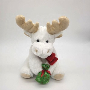 Marca de San Valentín de peluche de Navidad de peluche de dibujos animados mascota muñeco de nieve de juguete con sombrero rojo - Product Image 1