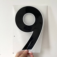 Numéros et lettres thermocollants pour maillots de football en film PET lavable et écologique, personnalisés, imprimés à l'écran, directement de l'usine