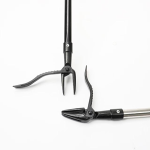 Long Steel Handle Manual Weeder Tool Metal Stand Metal Stand <b>Weed</b> Convenient Design Model - Product Image 3