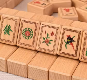 Juego de Mahjong de lujo DIY, elegante regalo de negocios, pintura Náutica de madera de sándalo, caja de regalo elegante para manualidades de madera, carteles de pared - Product Image 6
