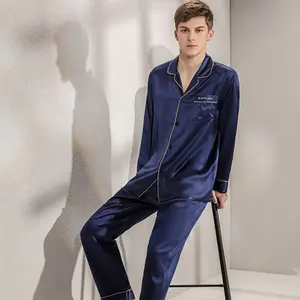 100% Pure Silk Pajamas Set for Man 100% Silk Pajamas