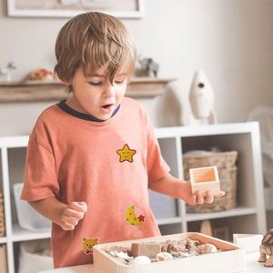 Nouvelles broderies thermocollantes : Étoile rose, Ours, Girafe, Cheval à bascule, Dauphin pour vêtements de bébé - Product Image 2