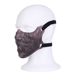 SHAZ - Máscara de silicona de media cara, máscara de fetiche, máscara para juegos de rol, máscara BDSM, equipo de bondage, juguetes sexuales para mujeres y hombres - Product Image 1